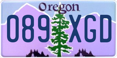 OR license plate 089XGD