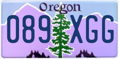 OR license plate 089XGG