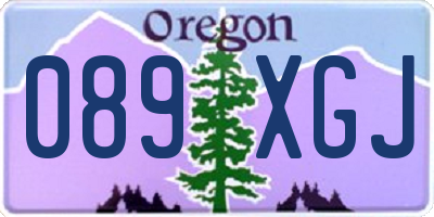 OR license plate 089XGJ