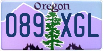OR license plate 089XGL