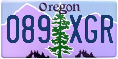 OR license plate 089XGR