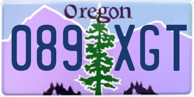 OR license plate 089XGT