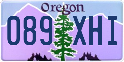 OR license plate 089XHI