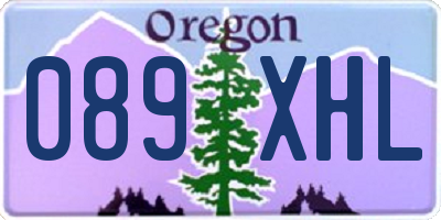 OR license plate 089XHL