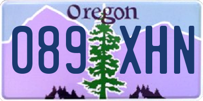 OR license plate 089XHN