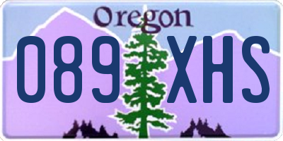 OR license plate 089XHS