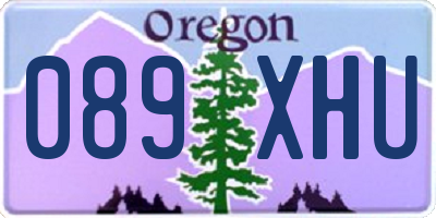OR license plate 089XHU