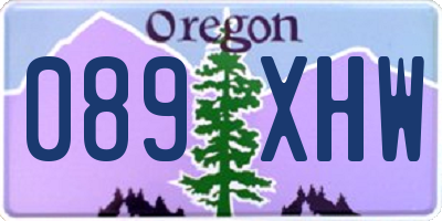 OR license plate 089XHW