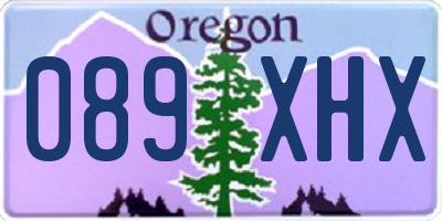 OR license plate 089XHX