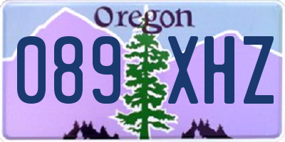 OR license plate 089XHZ