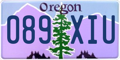 OR license plate 089XIU