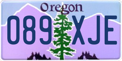 OR license plate 089XJE