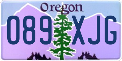 OR license plate 089XJG