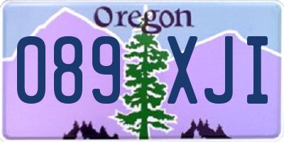 OR license plate 089XJI