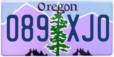 OR license plate 089XJO