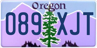 OR license plate 089XJT