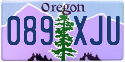 OR license plate 089XJU