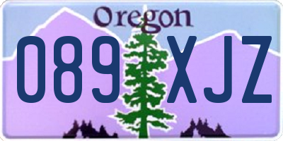 OR license plate 089XJZ