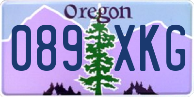 OR license plate 089XKG