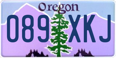OR license plate 089XKJ
