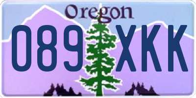 OR license plate 089XKK
