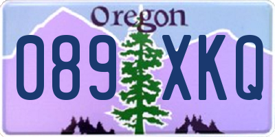 OR license plate 089XKQ