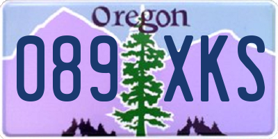 OR license plate 089XKS