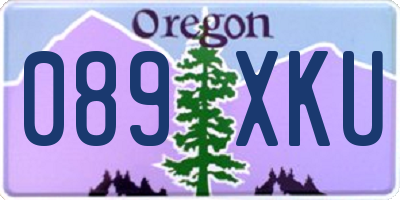 OR license plate 089XKU