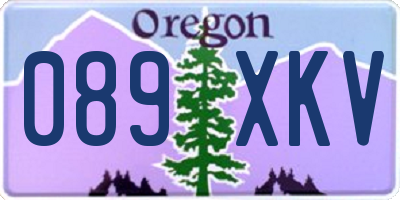 OR license plate 089XKV