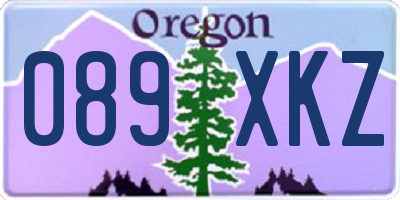 OR license plate 089XKZ