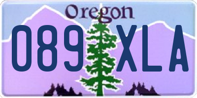 OR license plate 089XLA