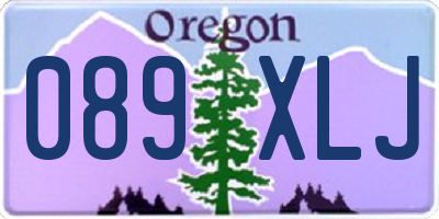 OR license plate 089XLJ