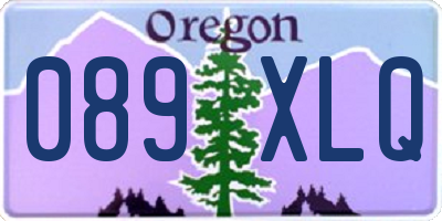 OR license plate 089XLQ