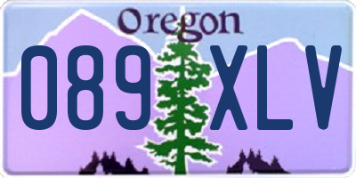 OR license plate 089XLV