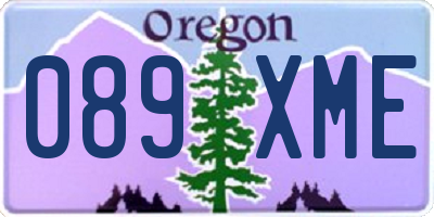 OR license plate 089XME