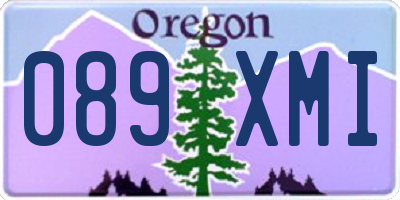 OR license plate 089XMI