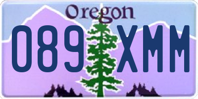 OR license plate 089XMM
