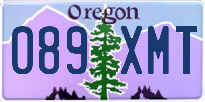OR license plate 089XMT