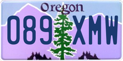 OR license plate 089XMW