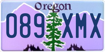 OR license plate 089XMX