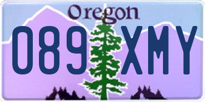 OR license plate 089XMY