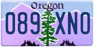 OR license plate 089XNO