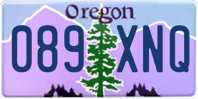 OR license plate 089XNQ