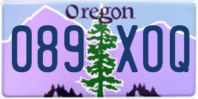 OR license plate 089XOQ