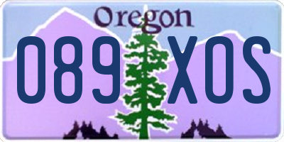 OR license plate 089XOS