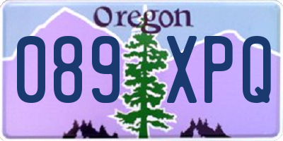 OR license plate 089XPQ