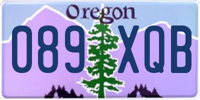 OR license plate 089XQB