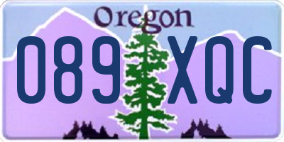OR license plate 089XQC