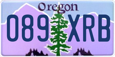 OR license plate 089XRB