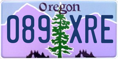 OR license plate 089XRE